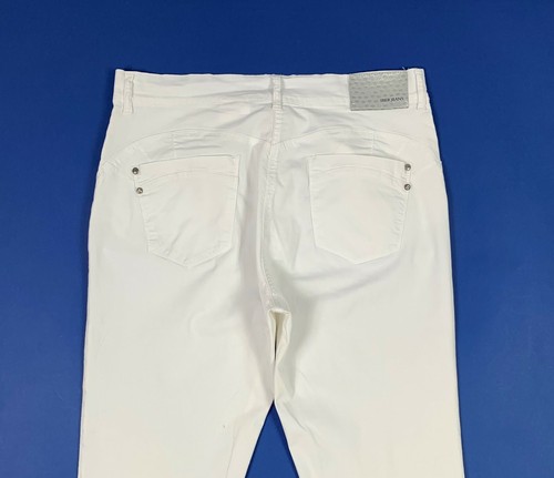 Iber pantalone donna usato slim stretch W32 tg 46 bianco boyfriend luxury T5716 - Foto 10 di 12