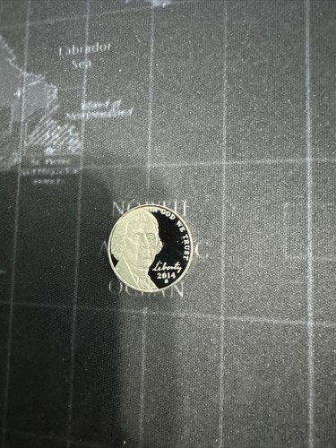 2014 S Proof Jefferson Nickel aus Proof Set mit kostenlosem Versand - Bild 4 von 5