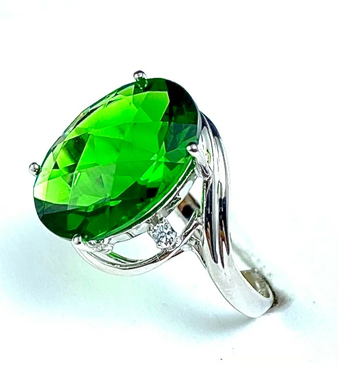 Green helenite shop rings