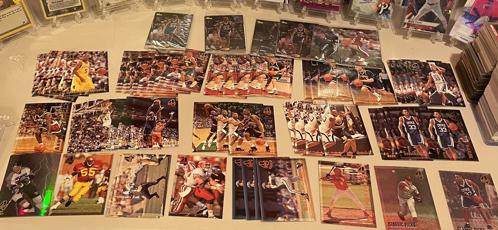 Vintage 1994-1995 Classic Four Sport -73 Cards - Rookie Grant Hill Error DESCRIP