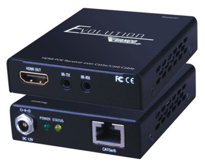 NEW! Vanco EVRX2006 Evolution HDMI Extender POE Transmitter Receiver Cat5e/6 