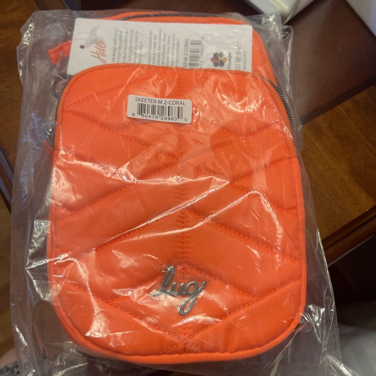 Lug Skeeter Mini Crossbody Coral Convertible Belt Bag New W