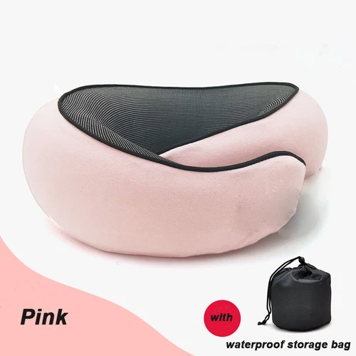 Travel Neck Pillow Memory Foam Portable Soft U Shaped Pillow Neck Head Support - Picture 17 of 17