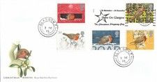 Christmas Robins GB Cover Shine on Glasgow slogan 1995 (58217)