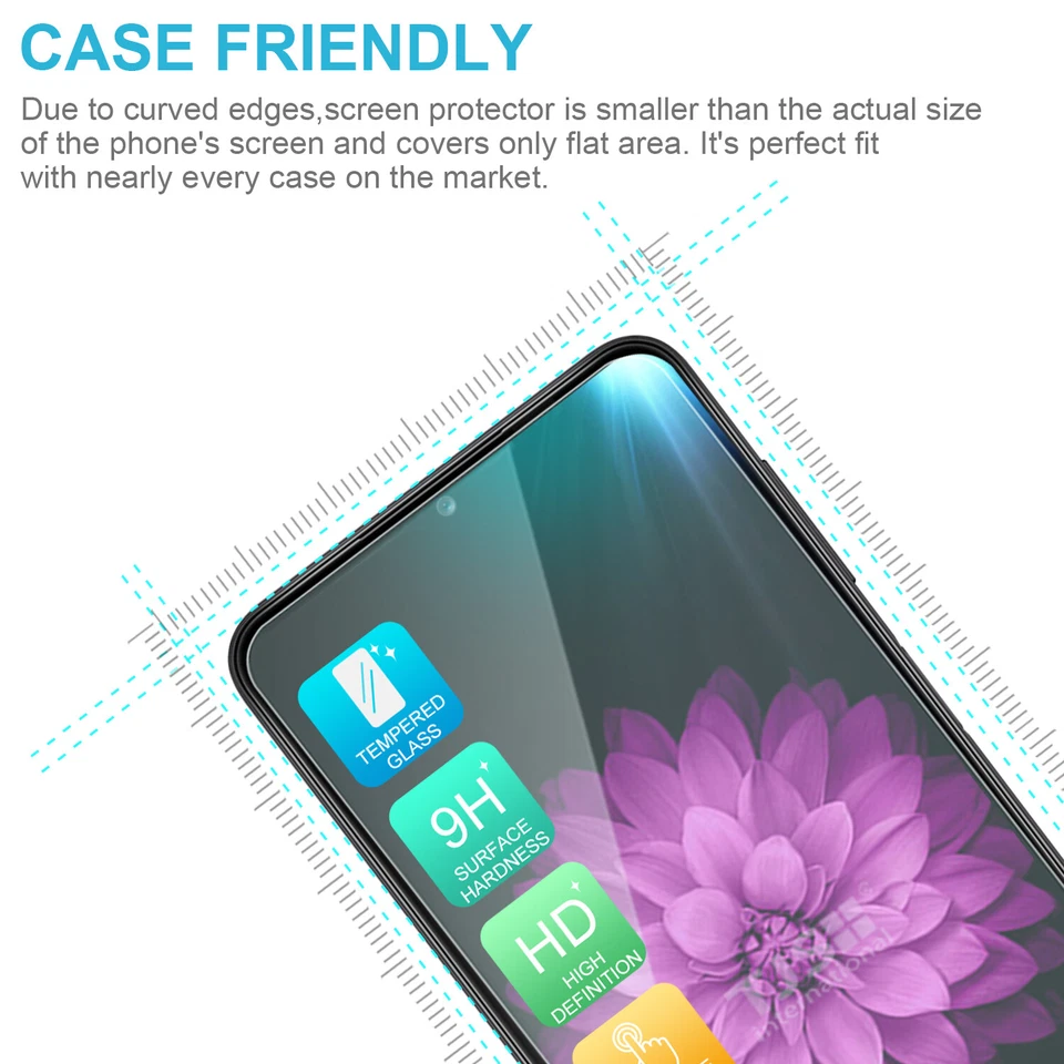 [Paquete de 3] Protector de pantalla de vidrio templado transparente TJS para Samsung Galaxy A12/A32 5G Foto 3 de 4