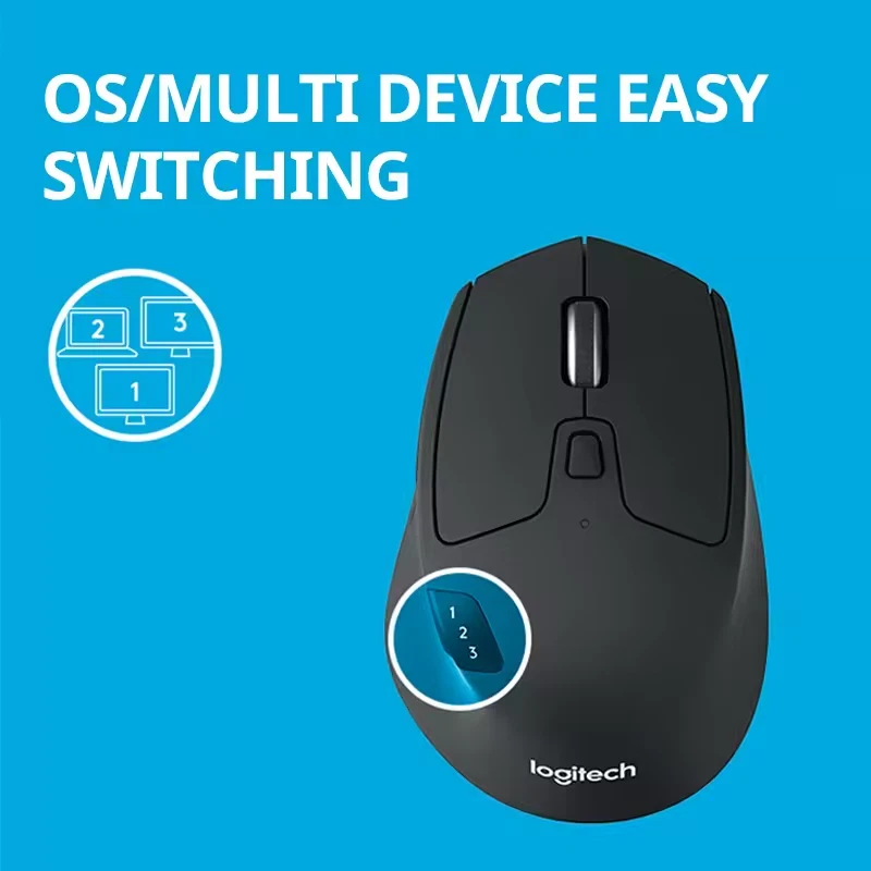 Logitech M720 Wireless Mouse - Black - High Precision - PC, Mac, Linux UK - Image 3 of 4