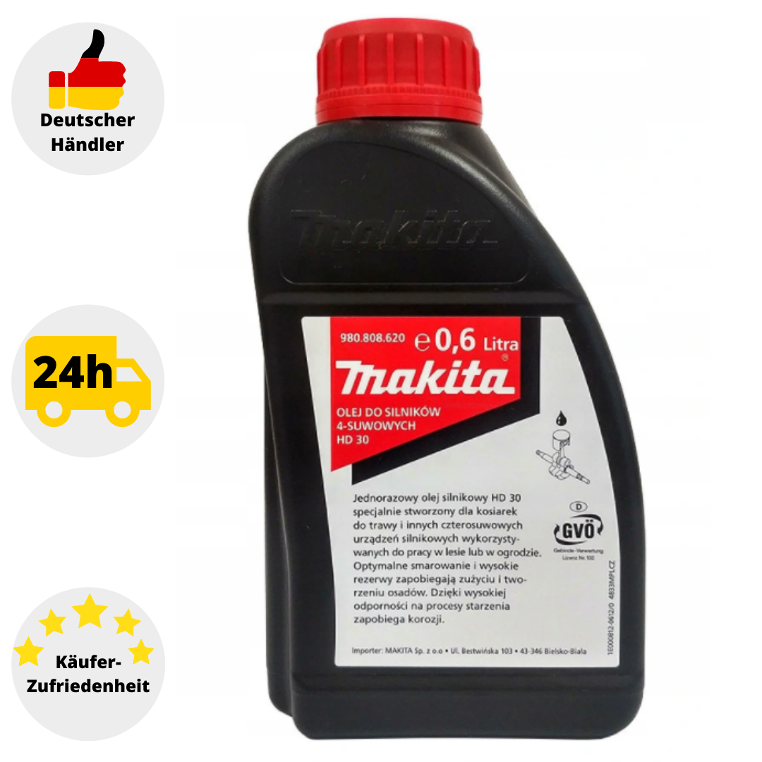 Makita 980808620 4-Takt-Motoröl 0,6 L Viertaktöl Öl Makita-Öl 