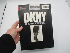 1997 DONNA KARAN BLACK MEDIUM STYLE G29 CONTROL TOP PANTYHOSE NEW MIP