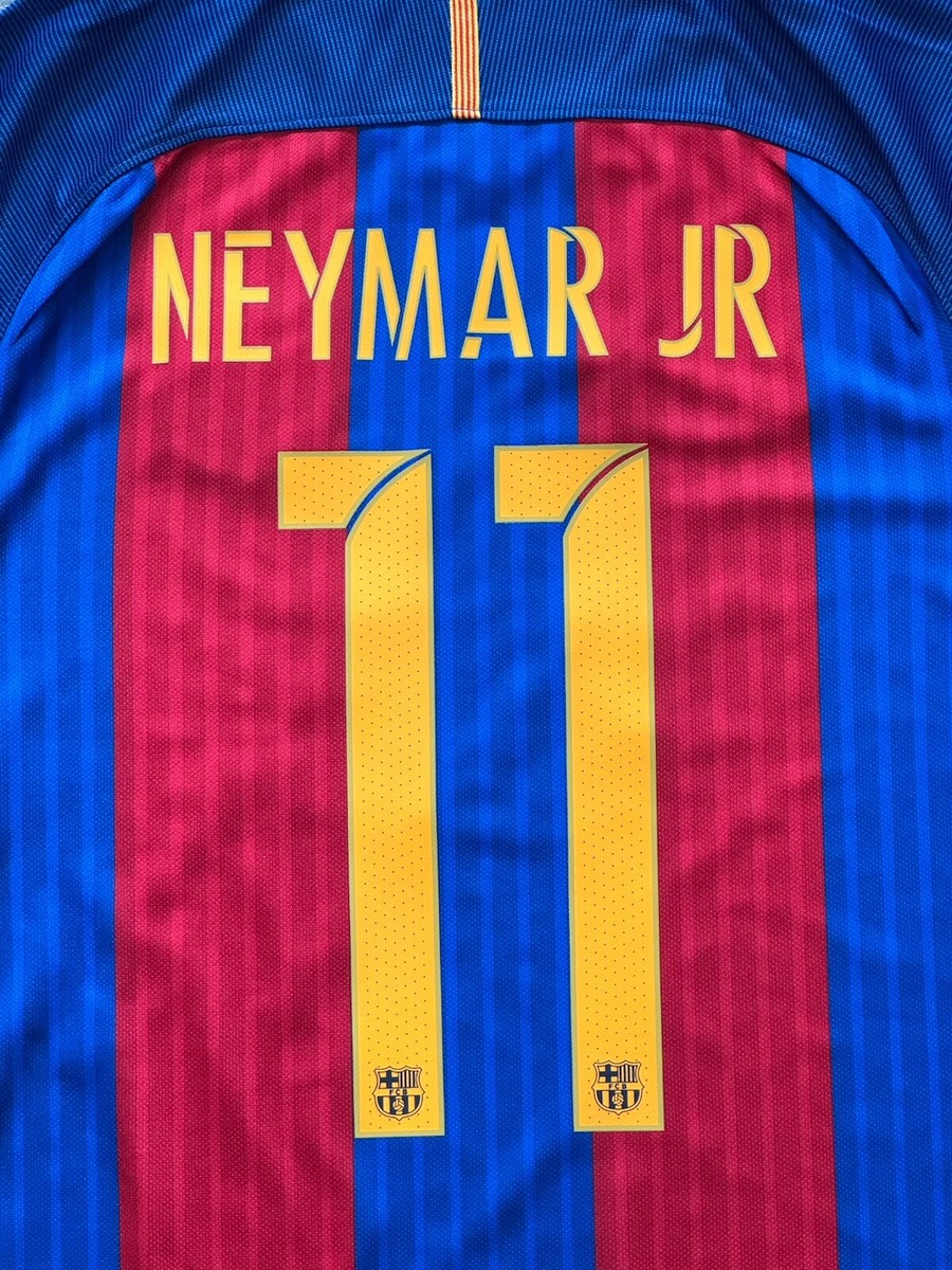 2016/17 Barcelona Home Jersey #11 Neymar Jr XL Nike Short Sleeve