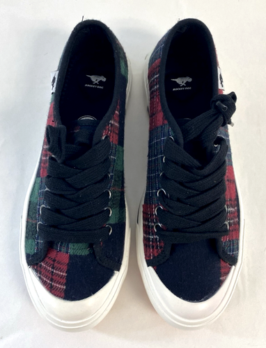 Rocket Dog Women's Jumpin Harlem Cotton Sneakers Shoes Green Red Plaid New 7M - Picture 5 of 10