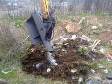 48" Mini Digger tilting grading bucket for 2 to 3.9 ton excavators c/w pins