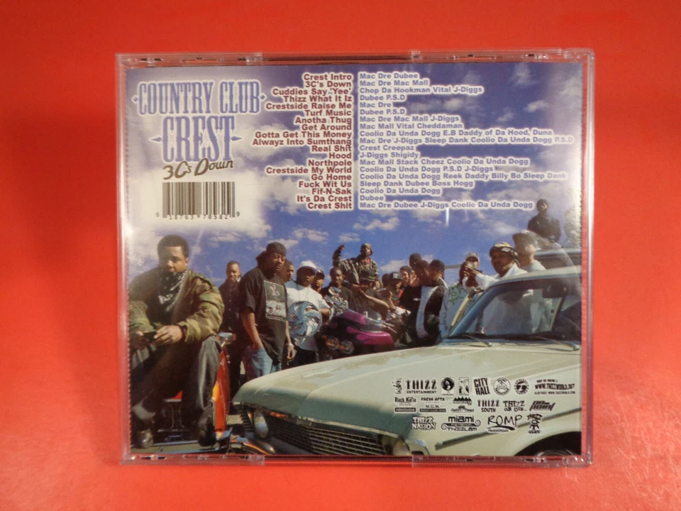 Country Club Crest: 3 C's Down (NEW-Opened CD) Mac Dre, J-Diggs, Dubee, Mac Mall - Image 3 of 4