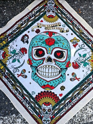 ZOX ZOXBOX 14 HALLOWEEN Luchador COLLECTIBLE bandana skulls & roses scarf