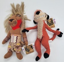 Disney The Lion King The Broadway Musical SIMBA  TIMON Bean Bag Plush
