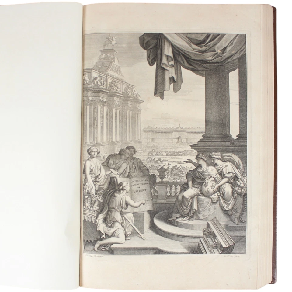 1684 Architecture VITRUVIUS Ten Books 2nd Ed Enlightenment Renaissance Engraving - Image 2 of 4