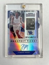 2020-21 Contenders Draft Pick Tyrese Maxey Prospect Ticket Auto Refractor RC #68