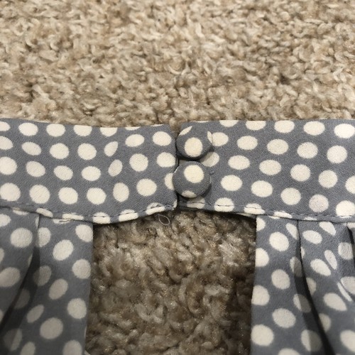 Express Women's Size 0 Blue White Polka Dot Halter Neck Fit & Flare Dress - 第 6/10 張圖片