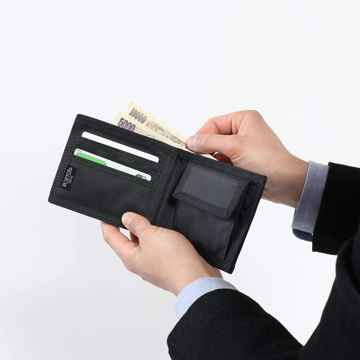 Yoshida Bag PORTER / HEAT WALLET 703-07976 Black Japan | eBay