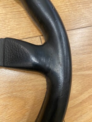 VICTOR KBA 70147 RARE OLD RETRO STEERING WHEEL GENUINE LEATHER