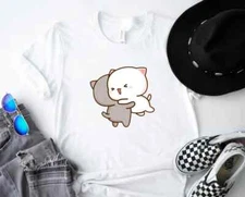 Mochi Peach Cat, Bubu and Dudu, Gift for her, Dudu and Bubu, Cute Kawaii Shirt