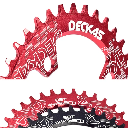 DECKAS MTB Bicycle 96BCD Chainring Mountain Bike Round Oval Chain Sprockets 38T - Picture 6 of 16
