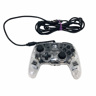 PDP Afterglow Prismatic Nintendo Switch Wired Controller Clear Excellent