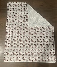 Disney Mickey Mouse Stars Striped Muiti-Color Plush Baby Crib Blanket