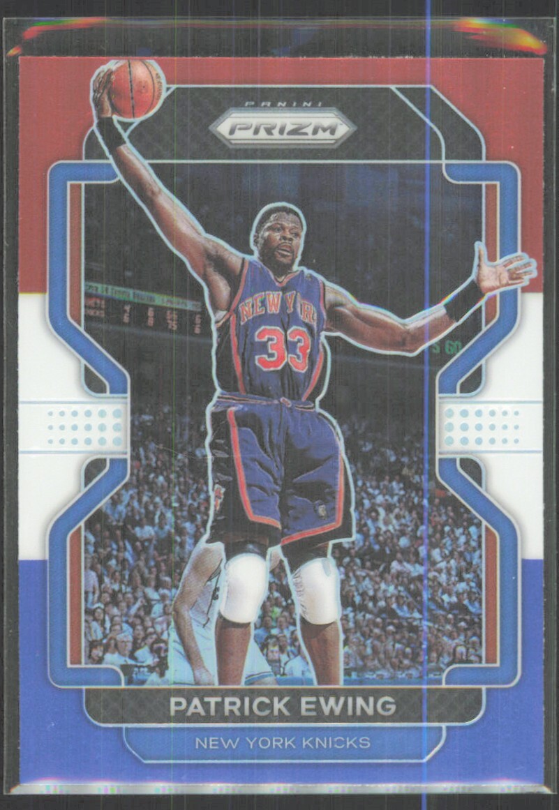 2021-22 Panini Prizm Red White & Blue Patrick Ewing #245