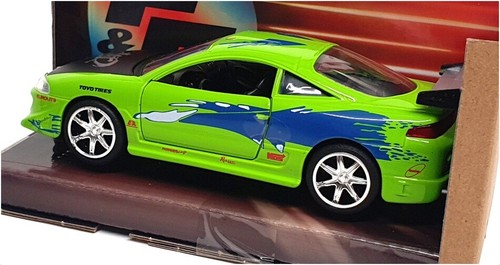 Jada scala 1/32 97609 - Fast & Furious Brian's Mitsubishi Eclipse - verde/blu - Foto 2 di 5