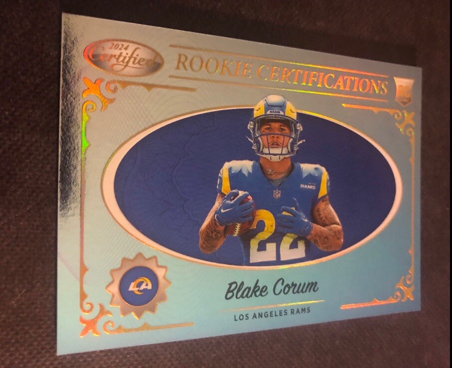 Blake Corum 2024 Certified Rookie Certifications Case Hit LA Rams