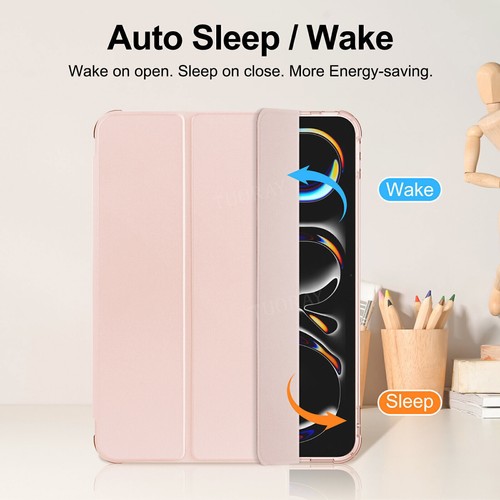 Case for iPad 7/8/9th 10.2 Air 4 5 6 Pro 11'' 13'' 2024 Smart Leather Flip Cover - Picture 82 of 87