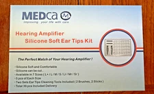 Medca Hearing Amplifier Silicone Soft Ear Tips Kit (39 Pieces) New In Box