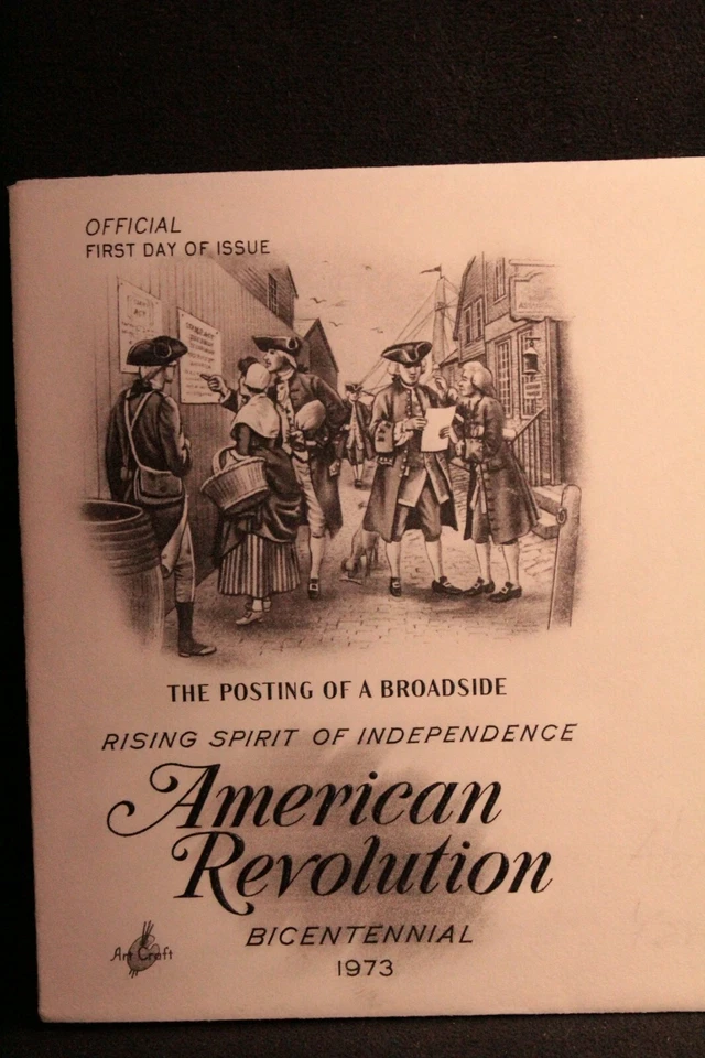 USPS FDC 1477 1973 8c Colonial Communications Posting a Broadside ArtCraft ST992 - Image 3 of 3