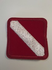 DIVER DOWN FLAG PATCH Scuba Diving embroidered iron-on RED GEAR BAG EMBLEM
