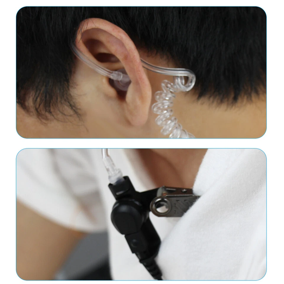 Midland AVPH3 Security Headsets Walkie Talkie Two Way Radio Clear Tube - Image 4 of 4