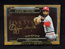 OZZIE SMITH CARDINALS 2020 FIVE STAR GOLDEN GRAPHS AUTOGRAPH  AUTO # 20/40