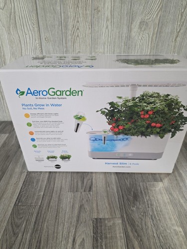 AeroGarden Harvest Slim Indoor Garden Hydroponic System White Pods Not Included - Picture 4 of 10