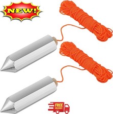 2 Plomadas hexagonales de acero 790-8, 8 onza...
