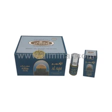 Box of 12 - Al Aqsa Concentrated perfume Free from Alcohol -3ML- By Al-Rehab