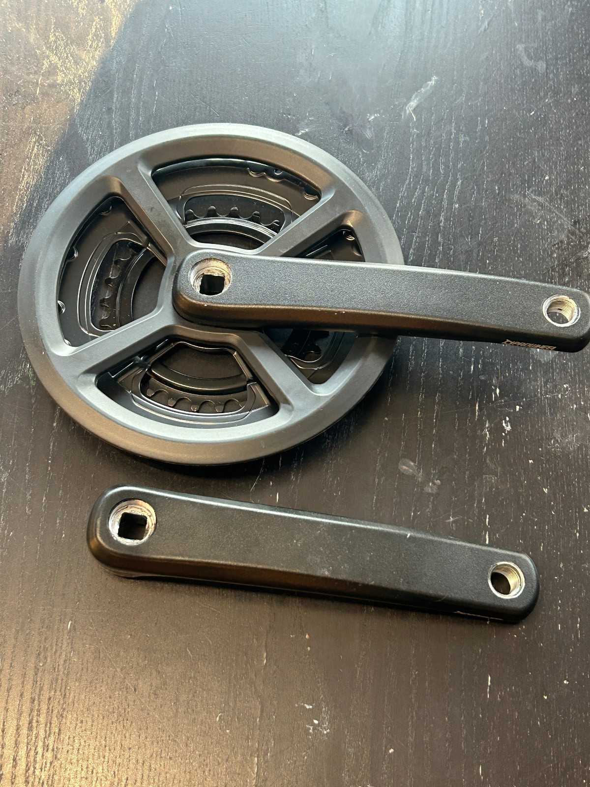 Prowheel Crankset, 46/30T 175 7/8 Speed Double 2x Square Taper