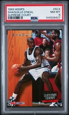 1993 HOOPS SUPREME COURT #SC4 SHAQUILLE O'NEAL PSA 8