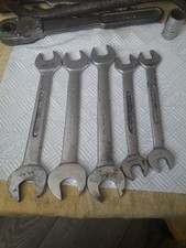 vintage joblot of 5 openend spanners