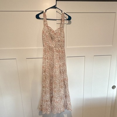 american eagle pink floral dress american eagle pink floral slip dress, worn maybe