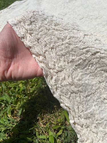 Double Gauze Neutral Stretchy Crinkle Cotton Fabric By 2 Meters, Textured. - Picture 10 of 23
