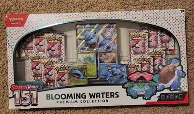 Pokemon TCG Scarlet & Violet 151 Blooming Waters Premium Collection Box Sealed