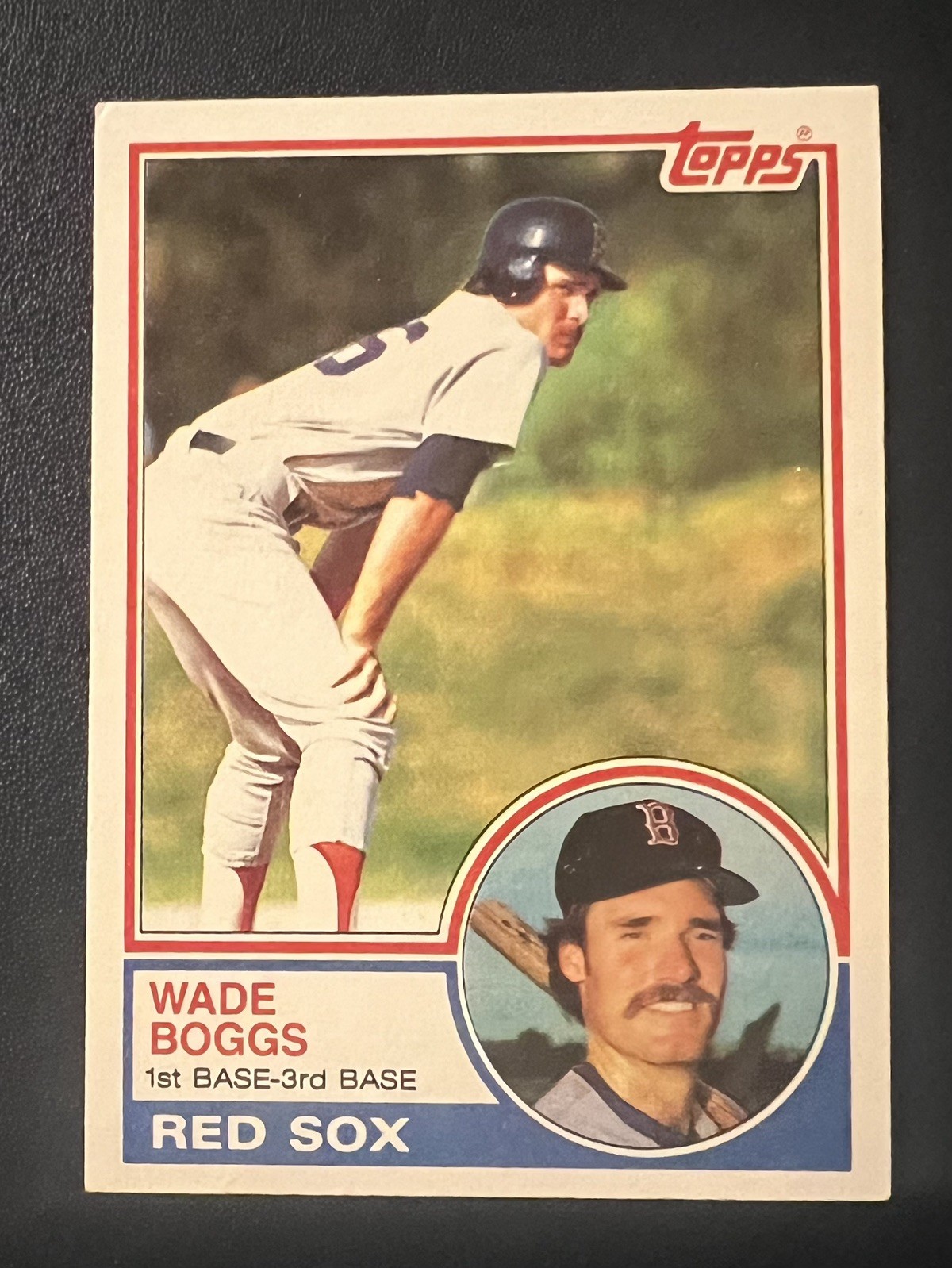 Wade Boggs 1983 Topps Rookie Card #498 Boston Red Sox RC HOF