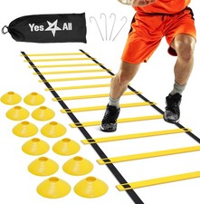 Yes4All Agility Ladder   Adjustable Speed  15, A. Combo Yellow