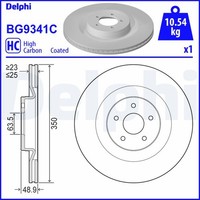 2X Delphi Bremsscheibe BG9341C FüR Focus Ford 3 AWD