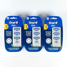 Lot of 3 - 3 Pack - Oral-B Glide Deep Clean Cool Mint Dental Floss 9 Total