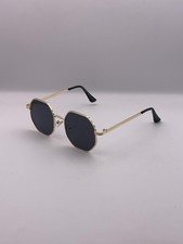 Mercedes Benz 743 Sunglasses Mens Gold Gray Round Geometric Metal Made In Italy